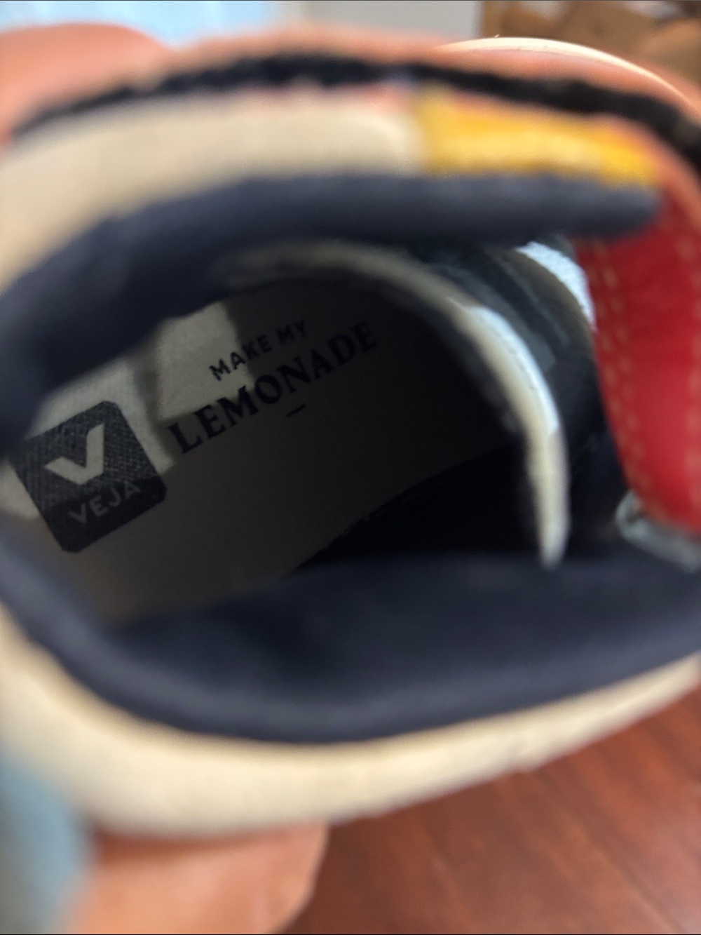 Veja “Make My Lemonade” Suede and Leather Sneaker SOLD OUT size 8.5 toddler - Picture 4 of 6